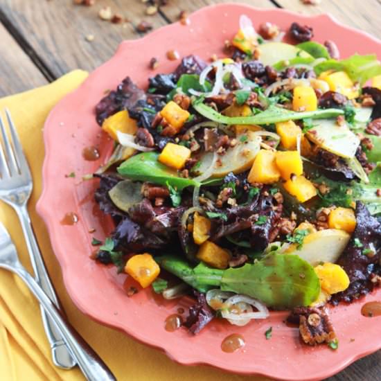 Butternut Squash and Pear Salad