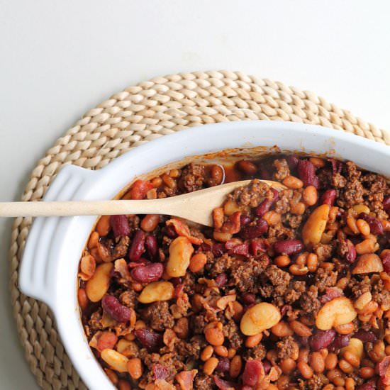 Beef and Bacon Baked Beans