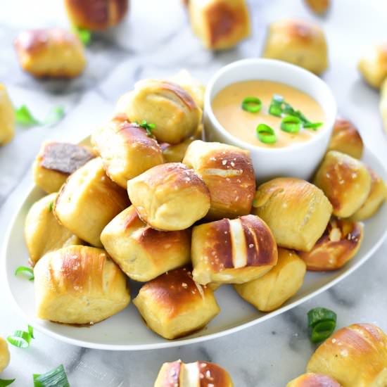 Pretzel Bites & Cheese Dip