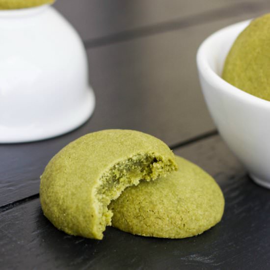 Green Tea Shortbread Cookies