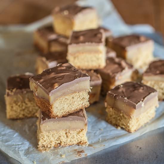 Peanut Butter Salted Caramel Bars