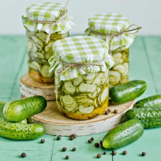 marinated cucumbers
