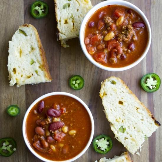 Smoked Gouda + Jalapeno Beer Bread