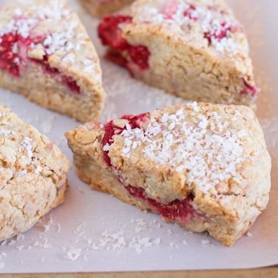 Vegan Raspberry Scones