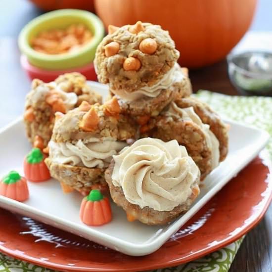 Pumpkin Chip Oatmeal Cookies {gf}