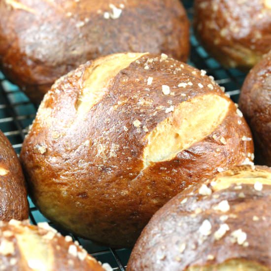 Homemade Pretzel Rolls