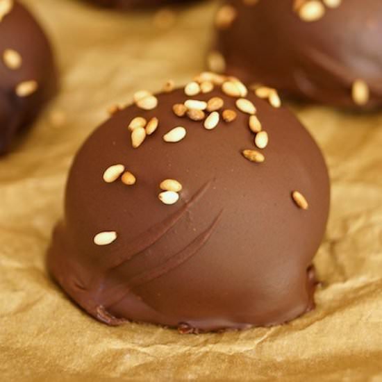 Chocolate-Sesame Truffles
