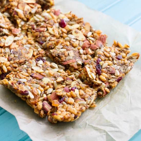 Curried Almond Granola Bars