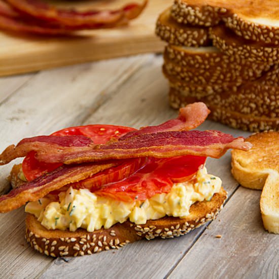 Tomato, Bacon & Egg Salad Sandwich