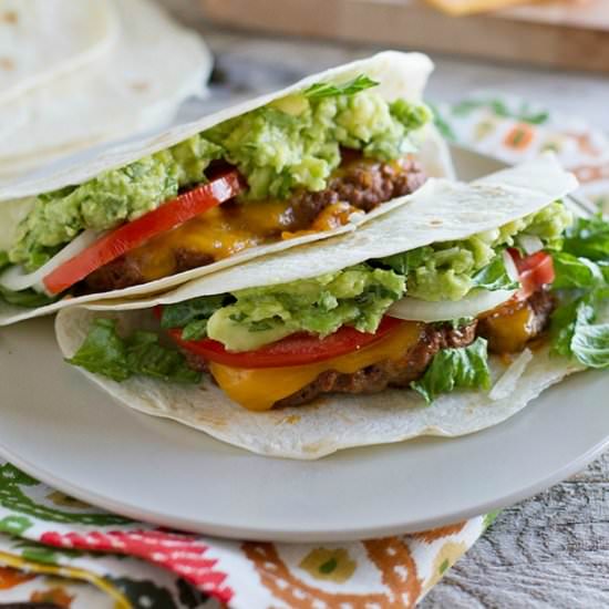 Tex-Mex Cheeseburger Tacos