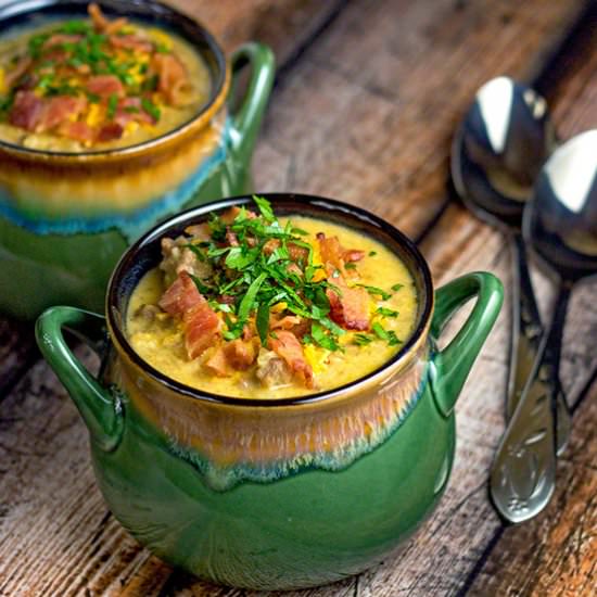 Cheeseburger Soup