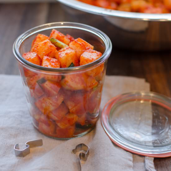 Cubed Radish Kimchi