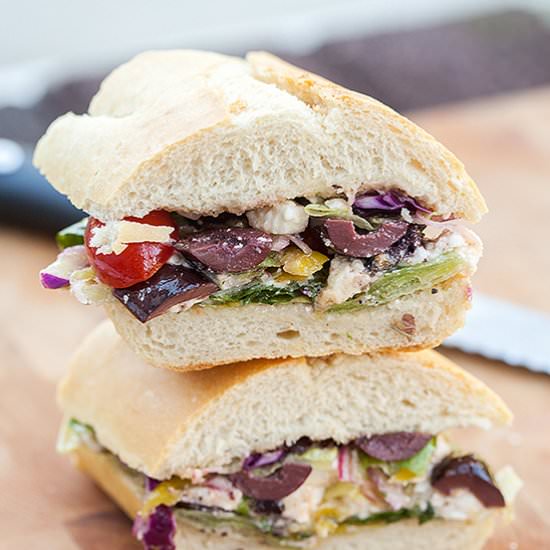 Greek Salad Sandwich