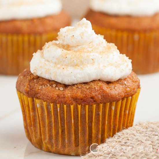 pumpkin ginger cupcakes