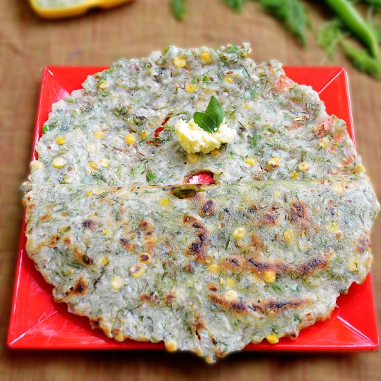 Rice flatbread/ Akki Rotti