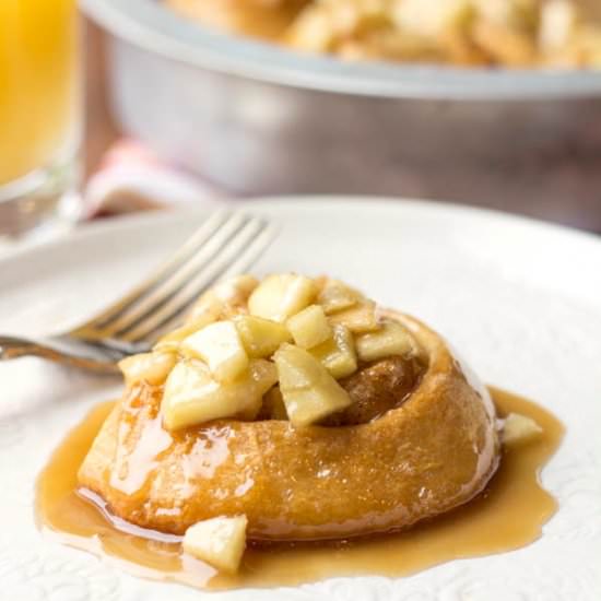 Caramel Apple Sticky Rolls