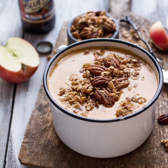 Brie + Cheddar Apple Beer Soup