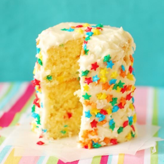 Mini Stacked Birthday Cake