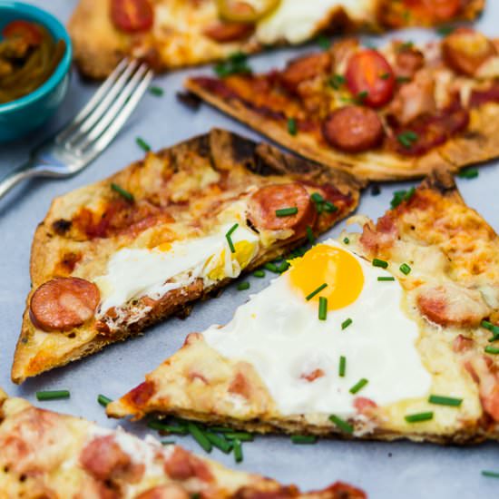 Naan Breakfast Pizza