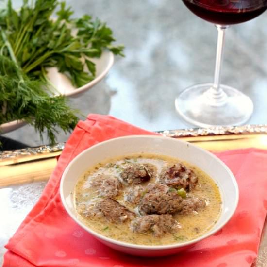 Yuvarlakia – Greek Meatball Soup