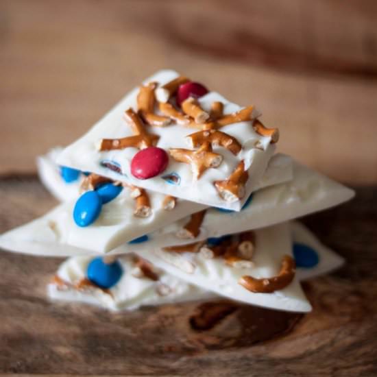 White Chocolate M&M Bark