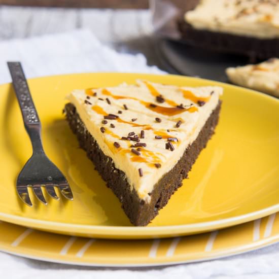 Pumpkin Brownie Pizza