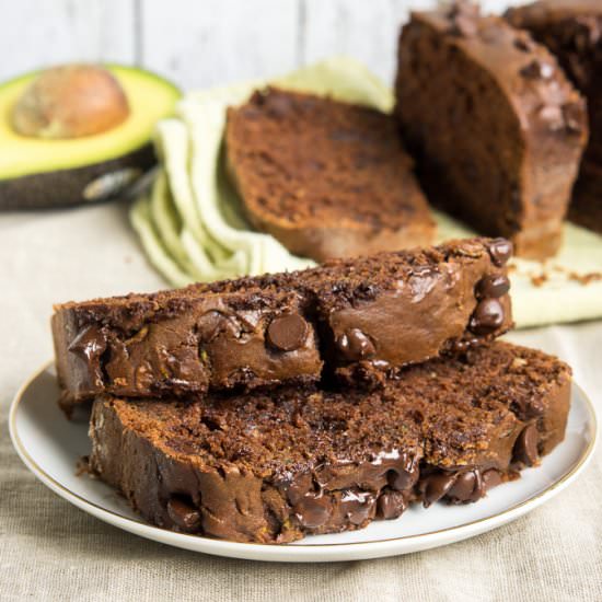 Chocolate Avocado Zucchini Bread