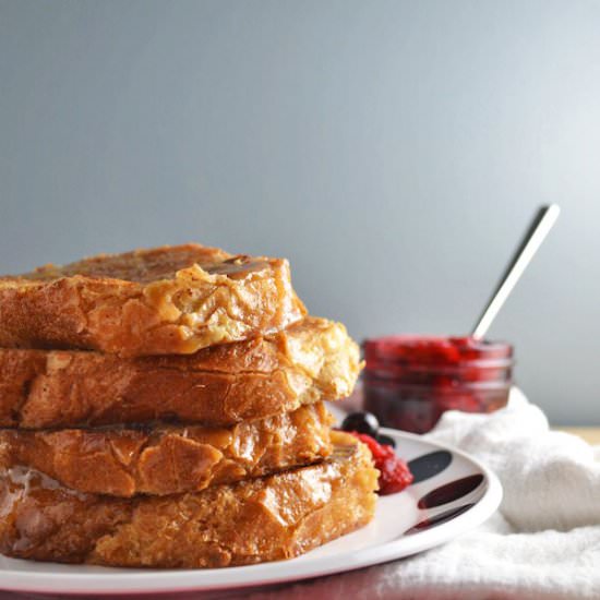 Malt Caramelized French Toast
