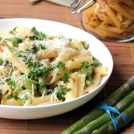 Vegetarian Asparagus Carbonara