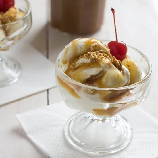 Butterscotch Banana Sundae