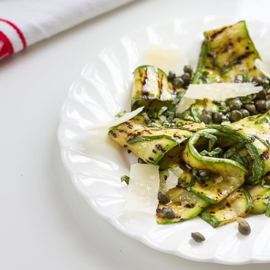 Grilled Courgettes with Parmesan