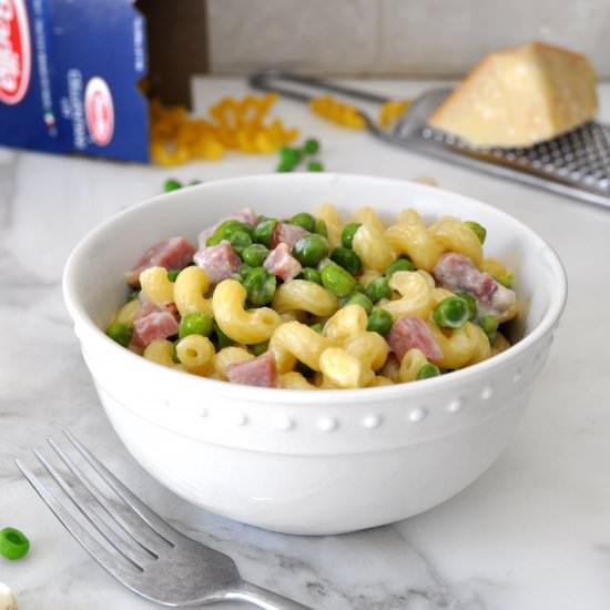 Pasta with Peas and Ham