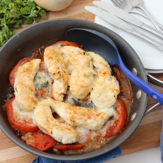 Mozzarella Chicken and Tomatoes
