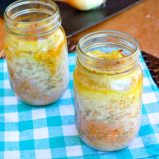 Mason Jar Breakfast Casserole