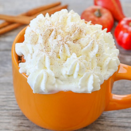 Pumpkin Spice Latte Mug Cake