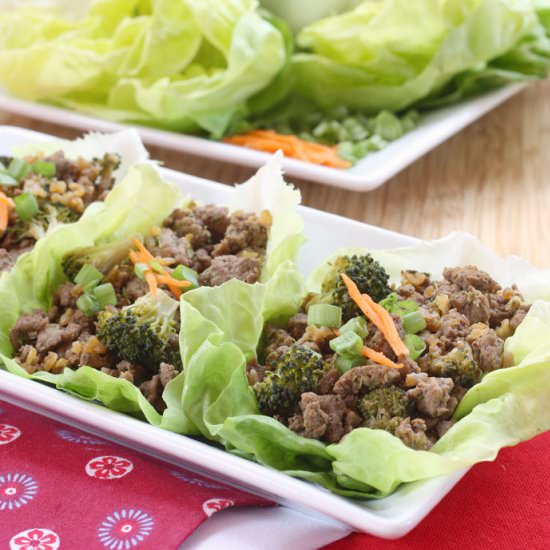 Beef and Broccoli Lettuce Wraps