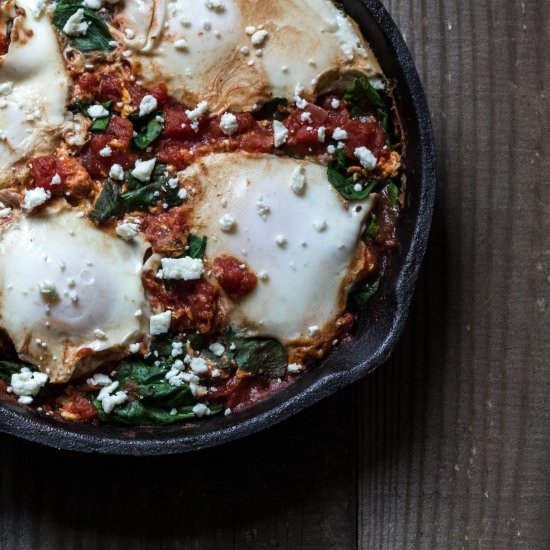 Baked Eggs in Tomato Sauce