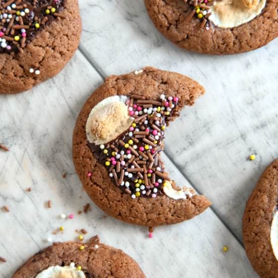 Chocolate and Marshmallow Cookies