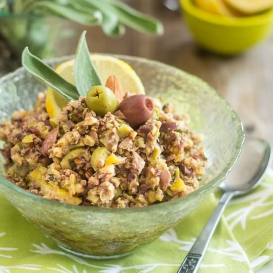 LEMON AND ALMOND OLIVE TAPENADE