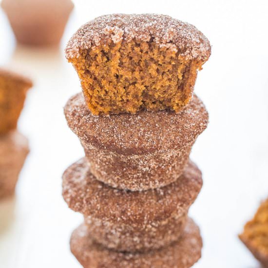 Mini Cinnamon Sugar Pumpkin Muffins