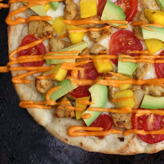Mango Chili Chicken Flatbread