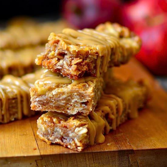 Peanut Butter Apple Granola Bars