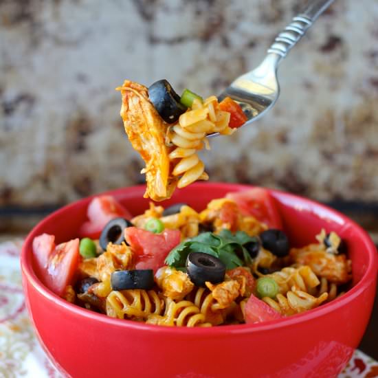 1 Pot Chicken Enchilada Pasta