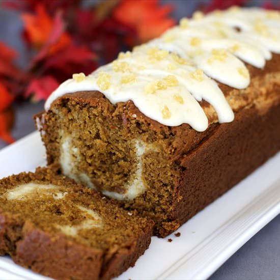 Pumpkin Cream Cheese Gingerbread