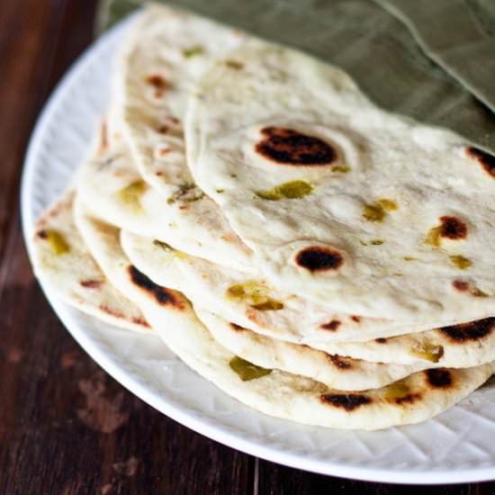 Hatch Green Chile Tortillas