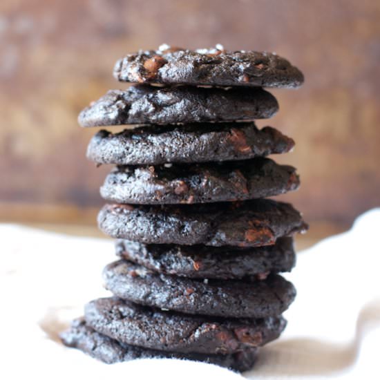 Chocolate Salted Caramel Cookies