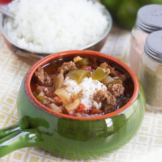 Crock-Pot Stuffed Pepper Soup