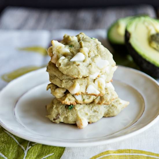 Avocado White Chocolate Chip Cookie