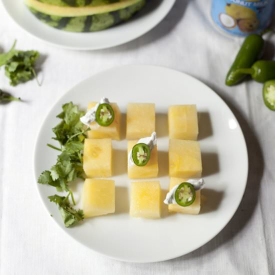 Watermelon Coconut Whip Squares