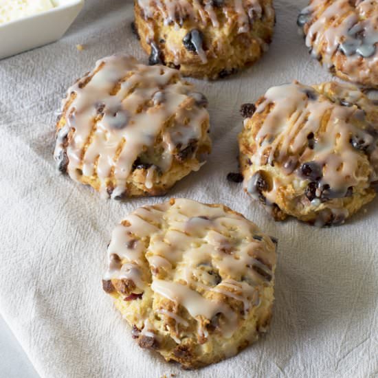 White Chocolate & Cranberry Scones